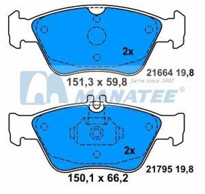 Front Disc Brake Pads for Mercedes Benz W202 S202 C208 A208 W210 S210 R170 (002 420 96 20)