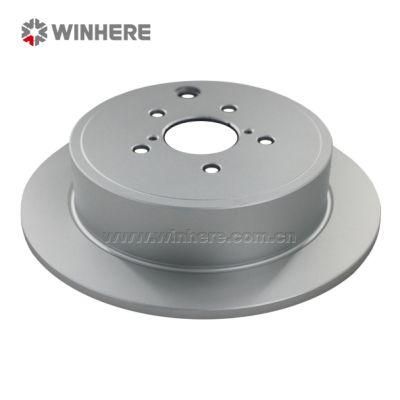 High Quality Painted/Coated Auto Spare Parts Solid Brake Disc(Rotor) with ECE R90