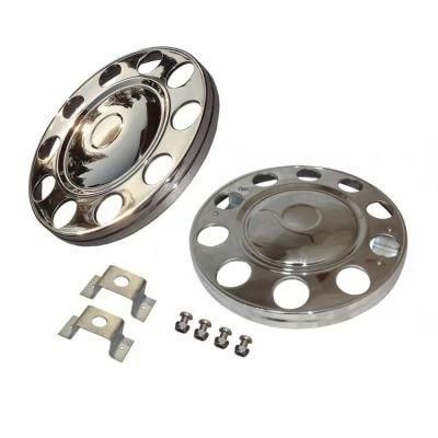 Wheel Centre Hub Covers 22.5&quot; Universal Designs Stainless Steel Wheel Cover for European Trucks Wheel Accessories