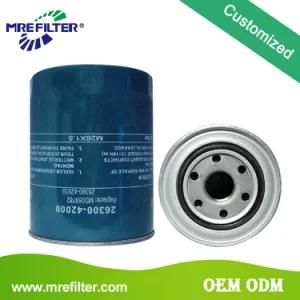 Auto Parts Oil Filter for Mitsubishi Truck Engine 26300-42000