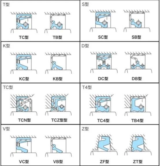 Tc FKM NBR Rubber Oil Seal 12*24*7 mm