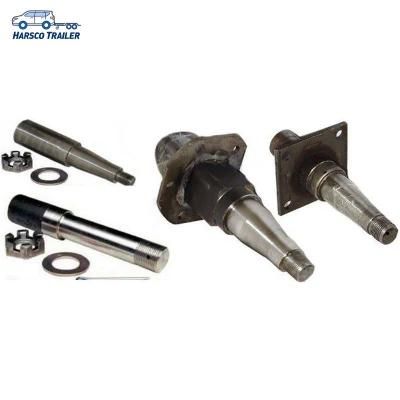 Axle Stub Trailer Axle Spindle with 4-Hole Brake Mounting Flange Ta052