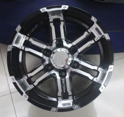 Made in China Superior Quality Wheels Black Mechined Face Alloy Wheels
