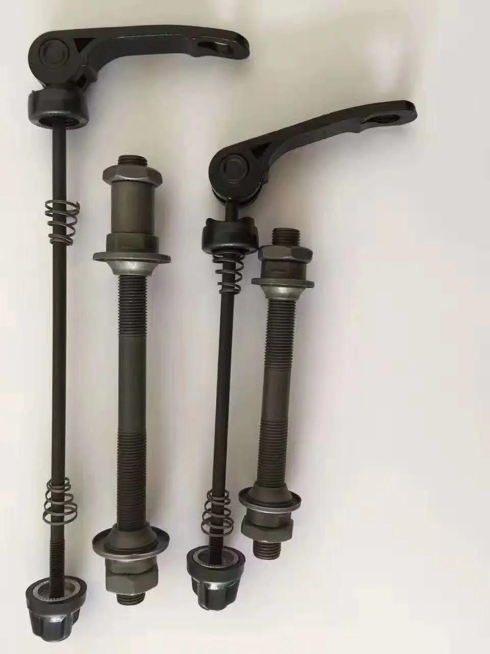 Bicycle Axle Bike Hub Spindle with Ball Retainer and Quick Release or with Bearing