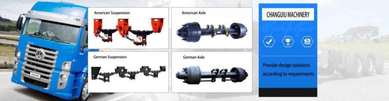 American Type Trailer Axle Shaft Outboard Drum Trailer Steering Axle