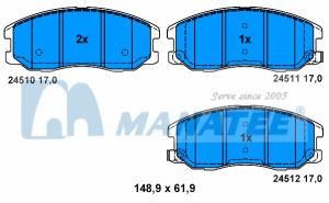 Front Brake Pads for Chevrolet Truck (96626070)