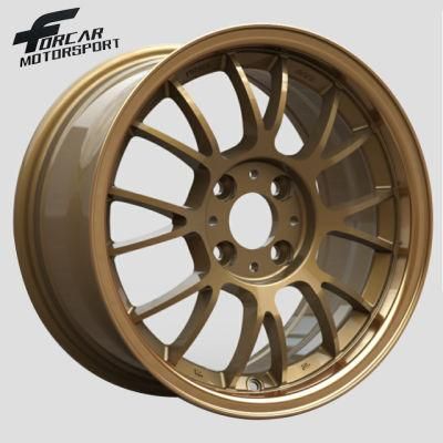 Bronze 15X7 Inch Aftermarket Deep Lip Alloy Wheel Car Rims
