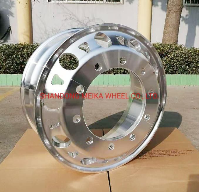 22.5 X 8.25 Customerized Wind Holes of Forged Alloy Truck Wheels