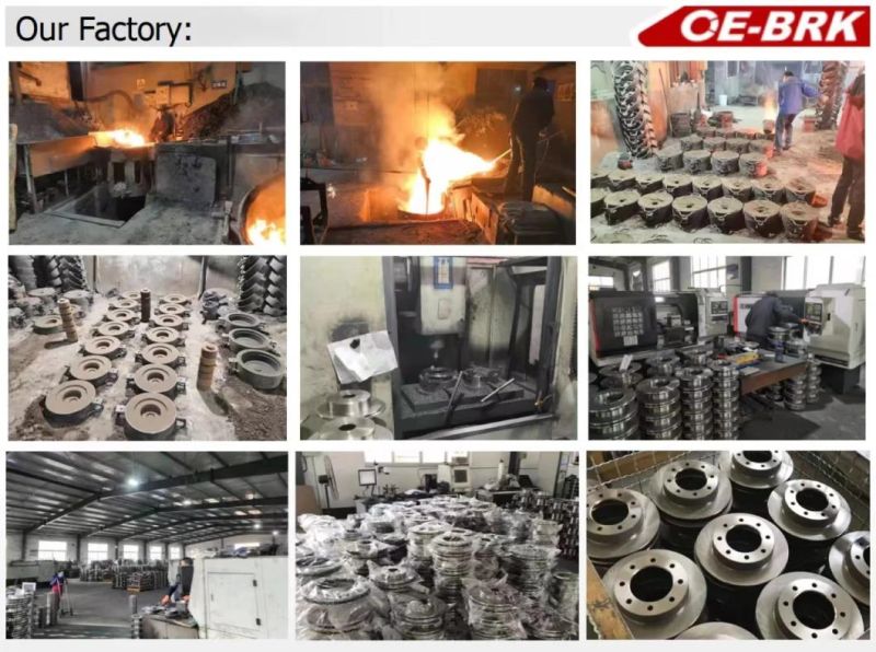 Modified Drilled Holes and Slotted Lines Coated Colors Brake Automobile Parts Brake Rotor Brake Disc for VW Passat