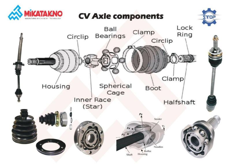 Auto Parts CV Axles for American, British, Japanese and Korean Cars Manufactured in High Quality and Factory Price