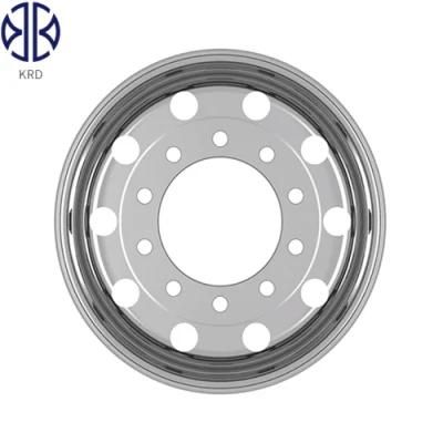22.5X14 22.5&quot;Inch Two Sides Polished Bright Forged Truck Bus Trailer Aluminum Alloy Wheel Rim