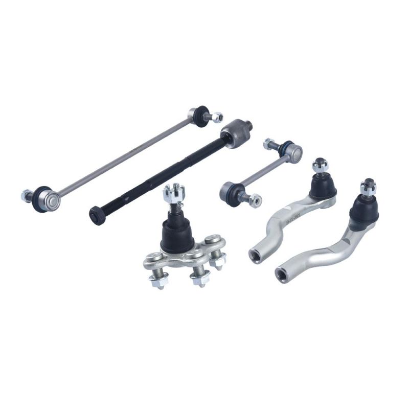 6 Peices Suspension Kit Chassis Accessories Kit Includes Sway Bar Link, Ball Joint, Tie Rod End, Steering Tie Rod for Honda Cr-V 2018-2021