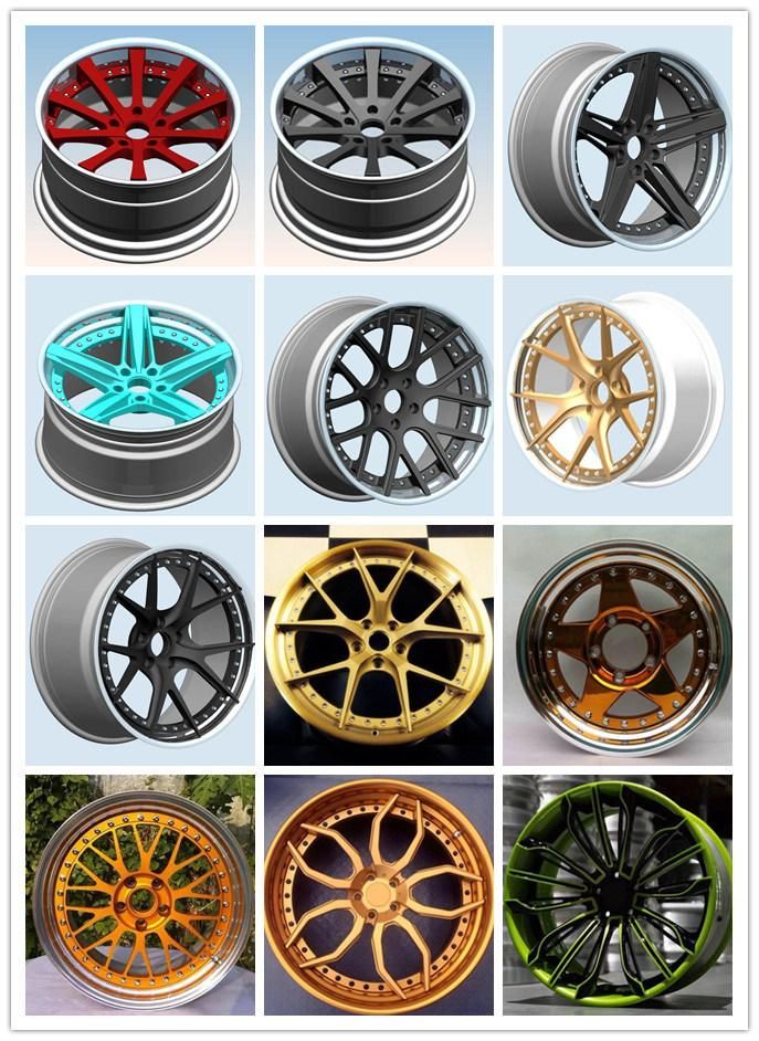 OEM 22X9.5 5X112 5X130 Matt Black Gunmetal Silver Machine Face Aluminium Passenger Car Alloy Rims Forged Wheel