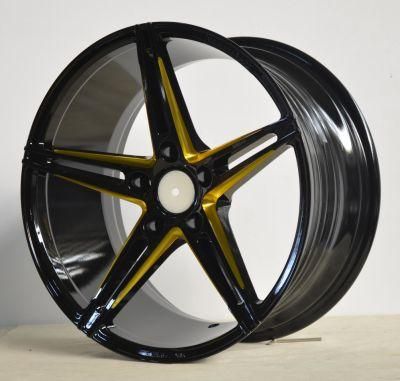 After Alloy Wheels with black machine face UFO-5048