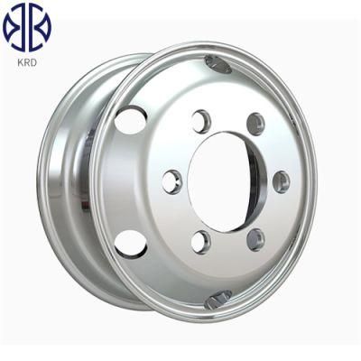 6.00 6.75X17.5 Inch Truck Bus Trailer High Quality Machined Bright Cheap Price Single Two Sides Polished Alloy Aluminum Wheel Rim