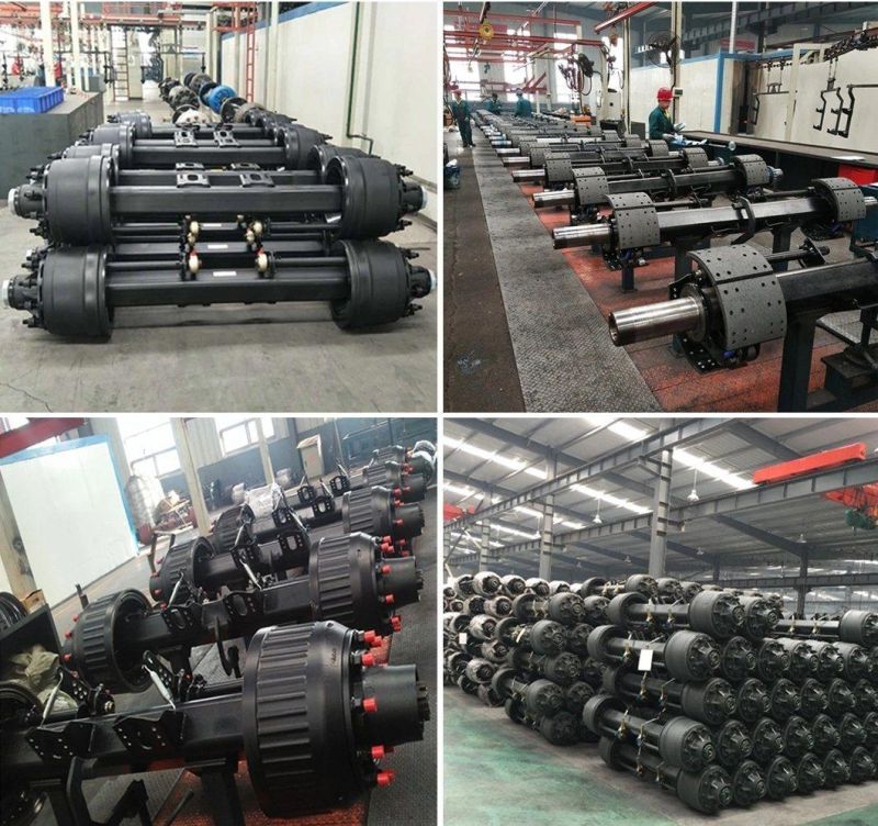 Fuwa Type Axle 13t 15t Trailer Axle American Style Axle Outboard Axle Rear Axle Truck Axle for Semi Trailer Part and Truck Parts