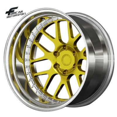 Luxury Concave Deep Lip Wheel Two-Piece Forged Alloy Rims