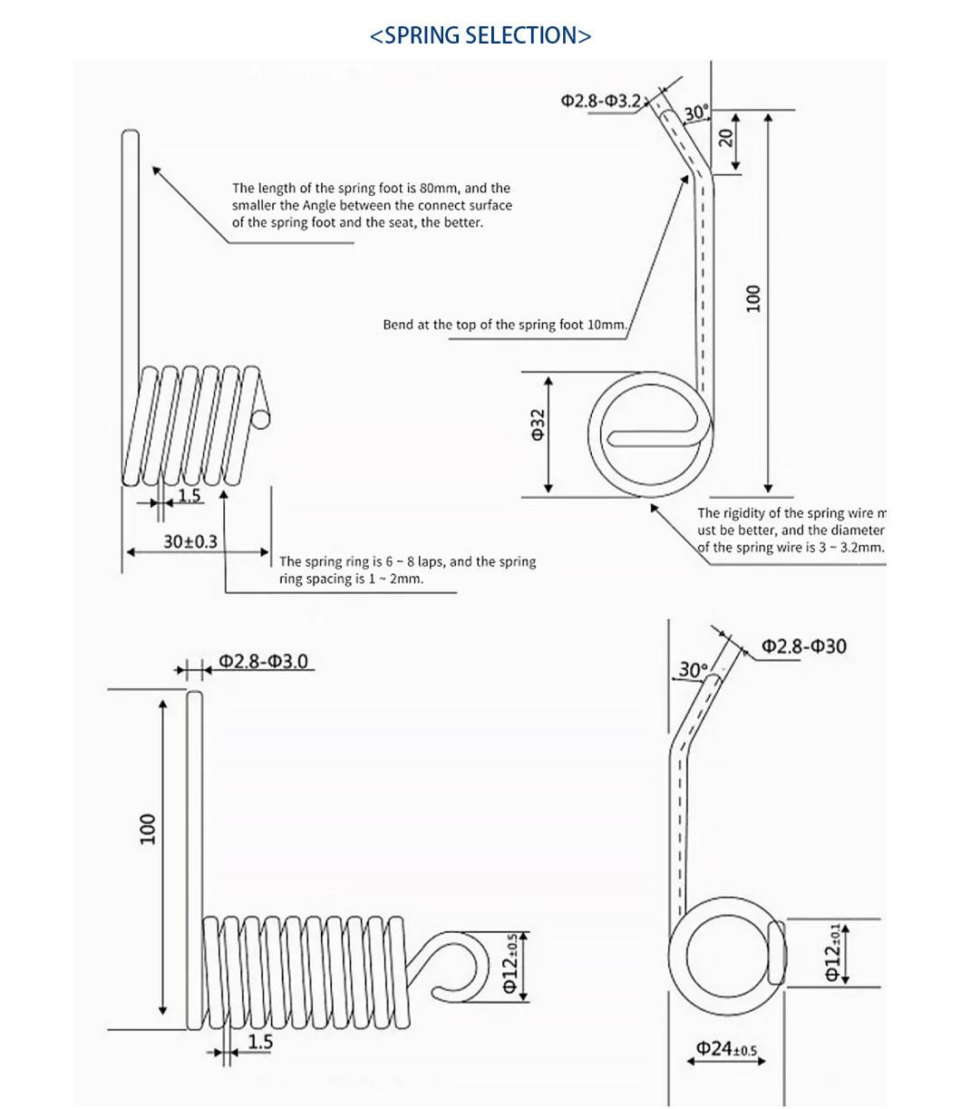 Soft Closing Demper High Torque Seat Rotary High Quality Stainless Steel Adjustable Rotary Buffer Soft Close Rotary Damper