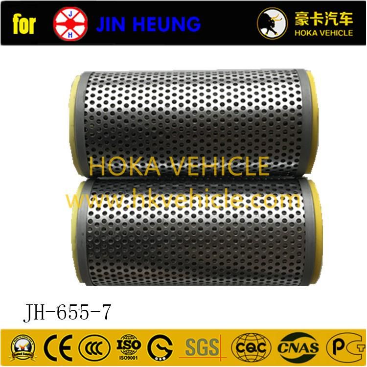 Original and Genuine Jin Heung Air Compressor Spare Parts Air Filter Jh-655-7 for Cement Tanker Trailer