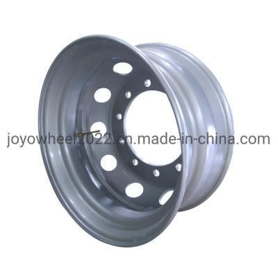 Hot Sale Silver Color Coated Steel Truck Wheel 22.5*9.0 Made in China China Products Manufacturers