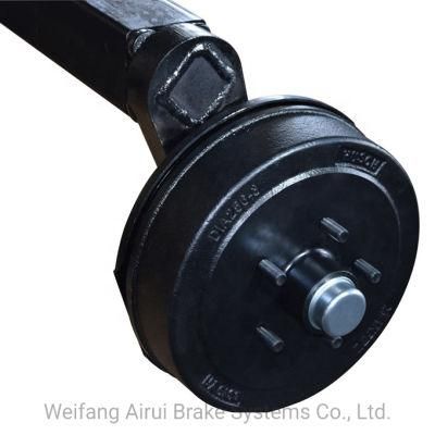 Weifang Airui 80mm Square Tube with 10&quot; Electric Brake Torsion Trailer Axle with Trailer Kit for Axle Trailer