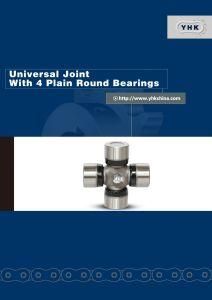 Universal Jointwith 4 Plain Round Bearings
