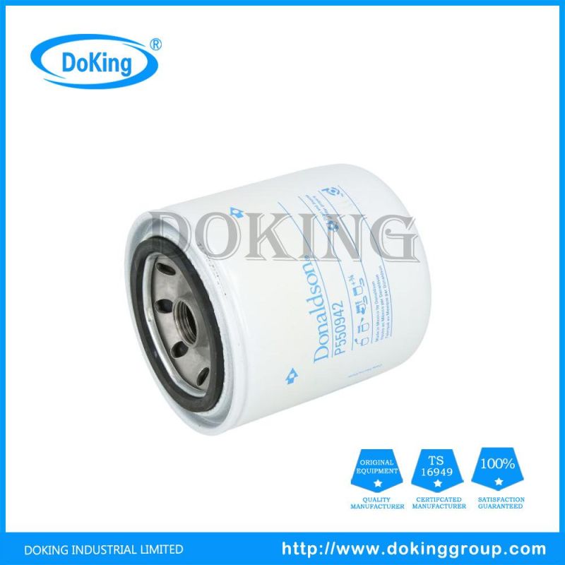 Best Price Spare Parts Oil Filter P550942 for Trucks