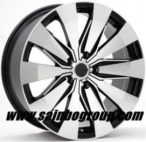F66838 Aftermarket Black Polished Face Rims