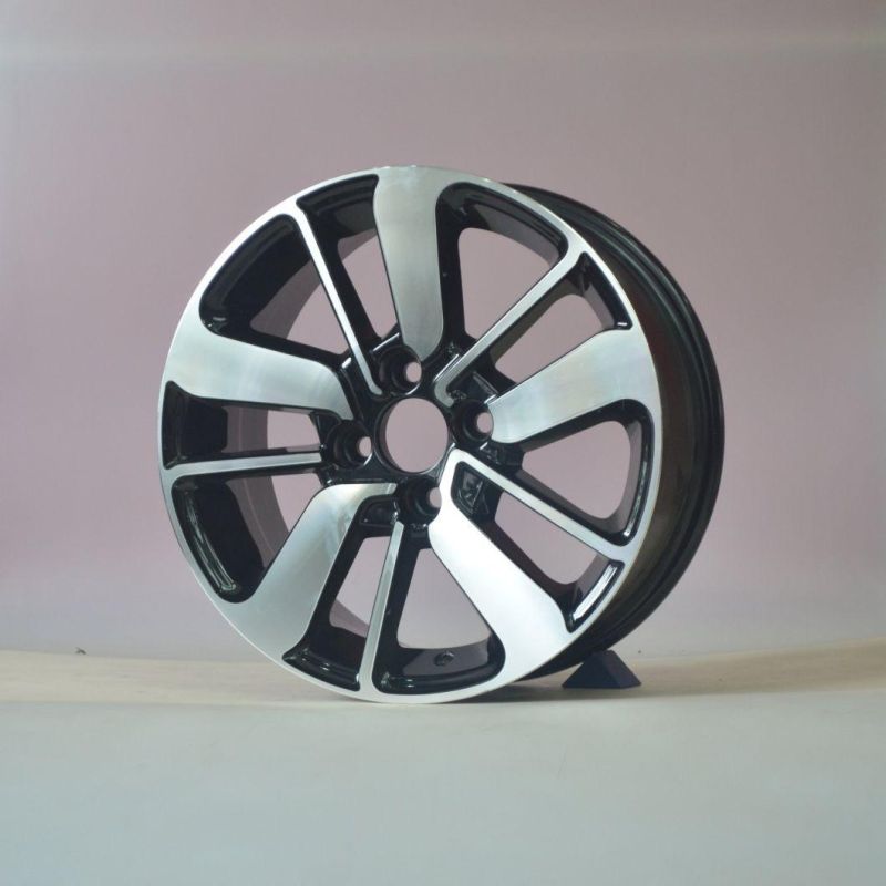 Black Machined Face and Lip 15X6.5 4X100 for Passenger Car Wheel Aftermarket Aluminum Alloy Wheel Rims