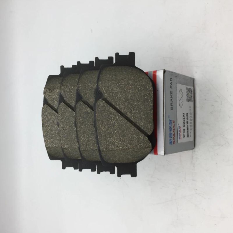 D1733 Nioseless Semi-Metallic Brake Pad Supplier Auto Parts Disc Car Parts for Toyota