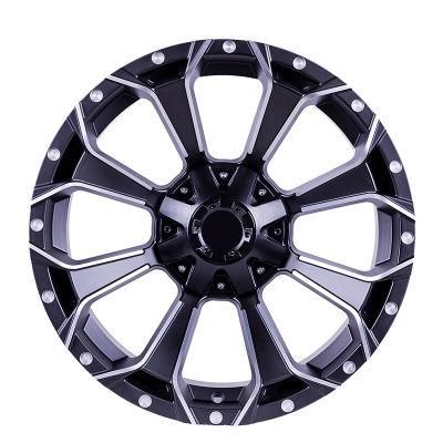 Factory Sale Fancy New Design Polish with Rivets Alloy Wheel for Car Parts