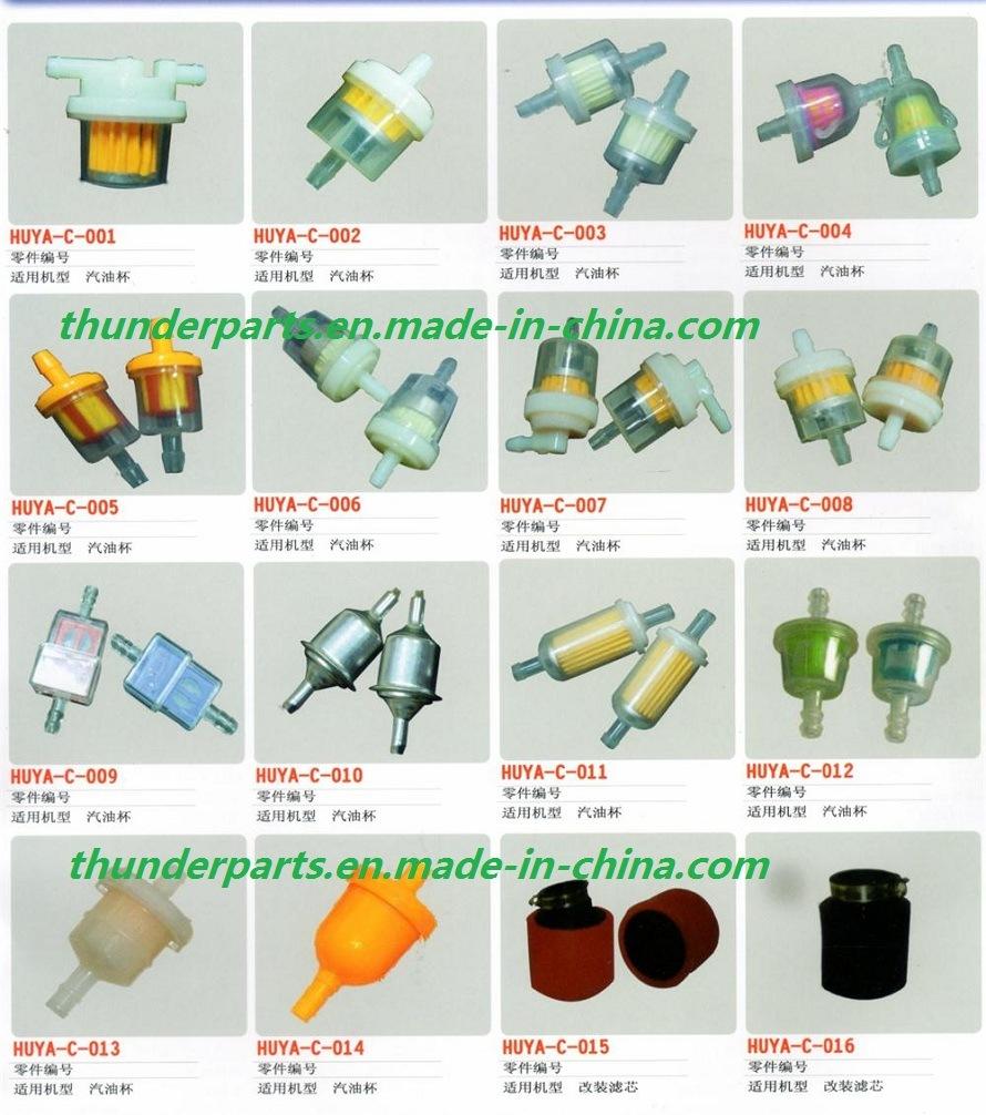 Parts for Motorcycle Air Fuel Filters/Cleaners/Foam/Relay/Cdi/Horn/Sprocket/Pumps/Cock/Lever/Padel/Wheels/Absobers/Meters/Lamps/Brake Pumps/Cables/Gears/Wires