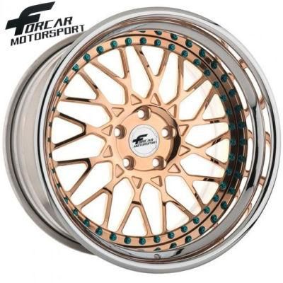 Customized Forged Aluminum Rims 18-24 Inch Hyper Silver Car Wheels