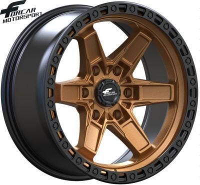 Bronze Offroad Aluminum Car Alloy Wheel with 17/18 Inch