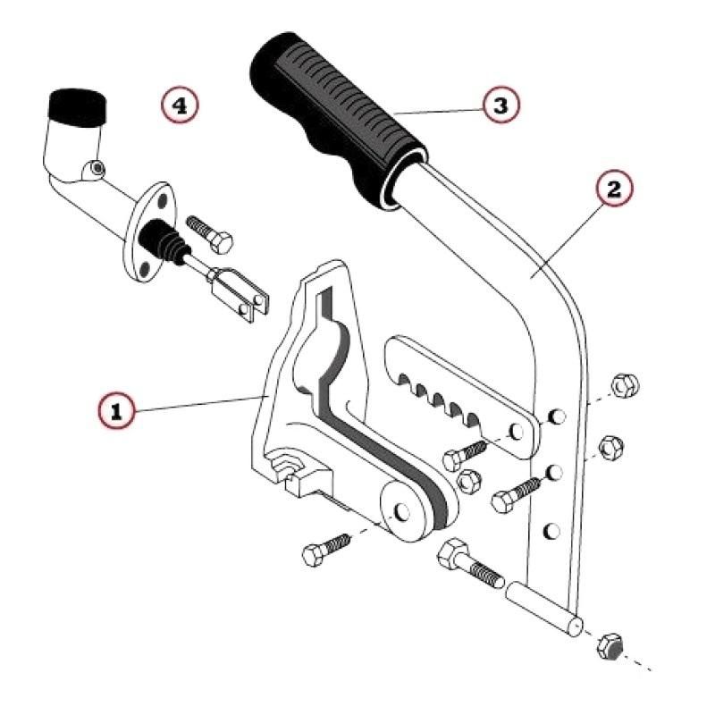 Master Cylinder Bracket with 3/4" or 7/8" Master Cylinder