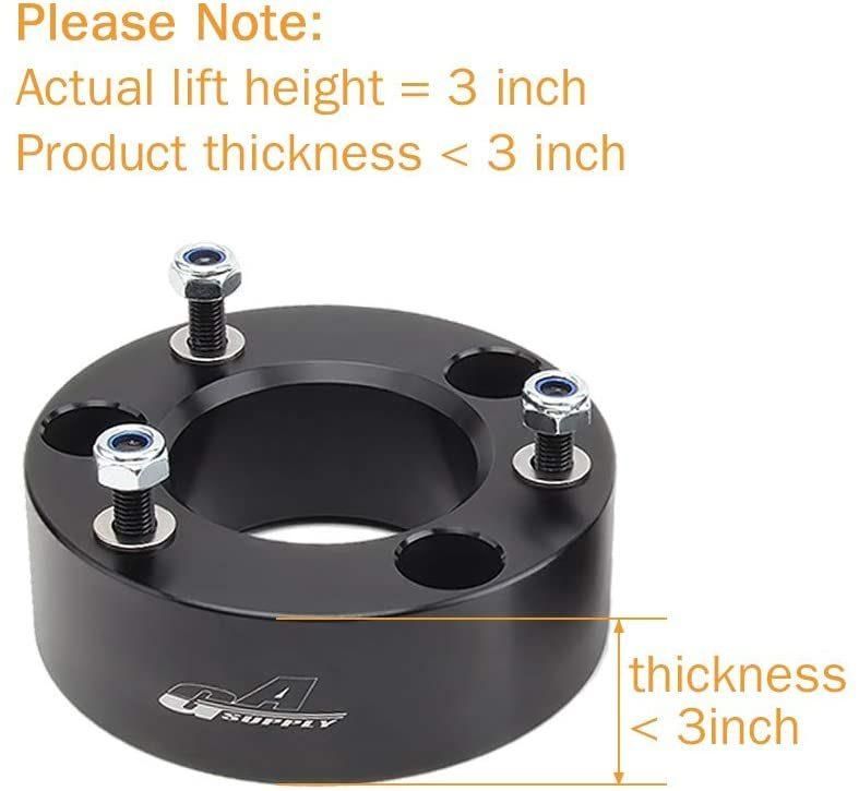 3" Front Lift Kit with Strut Spacers Leveling Spacer 2WD 4WD