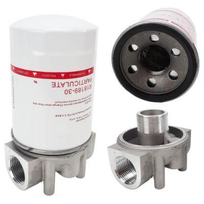 Cartridge Oil Fuel Filter with Bracket for Fuel Pump Dispenser, Used for Diesel, Gasoline, Ethanol or Methanol Blends up to 10%
