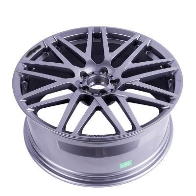 Polish Hyper Silver/Black Chrome Full Painted Machining Surface Lip Aluminium Car Rims Replica Alloy Wheels