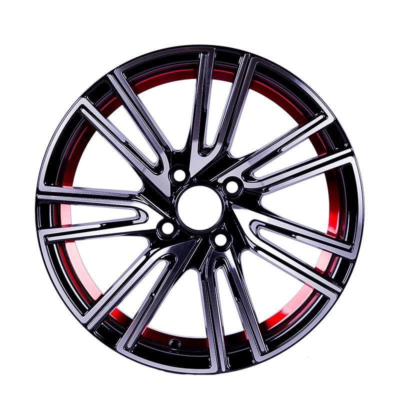 High Quality New Design 15X7.0 4/5X100 Under Cutting Red Alloy Wheel