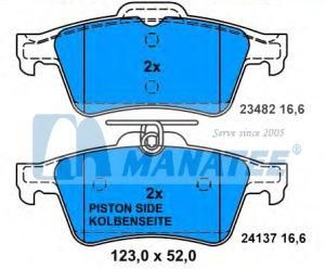 Rear Disc Brake Pads for Ford C-Max Focus St (5W93-2200-AA)