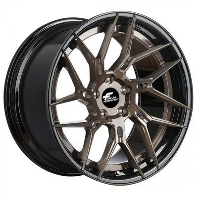 Two Pieces Customizing Color 18 to 24 Inch Forged Alloy Wheels for Car