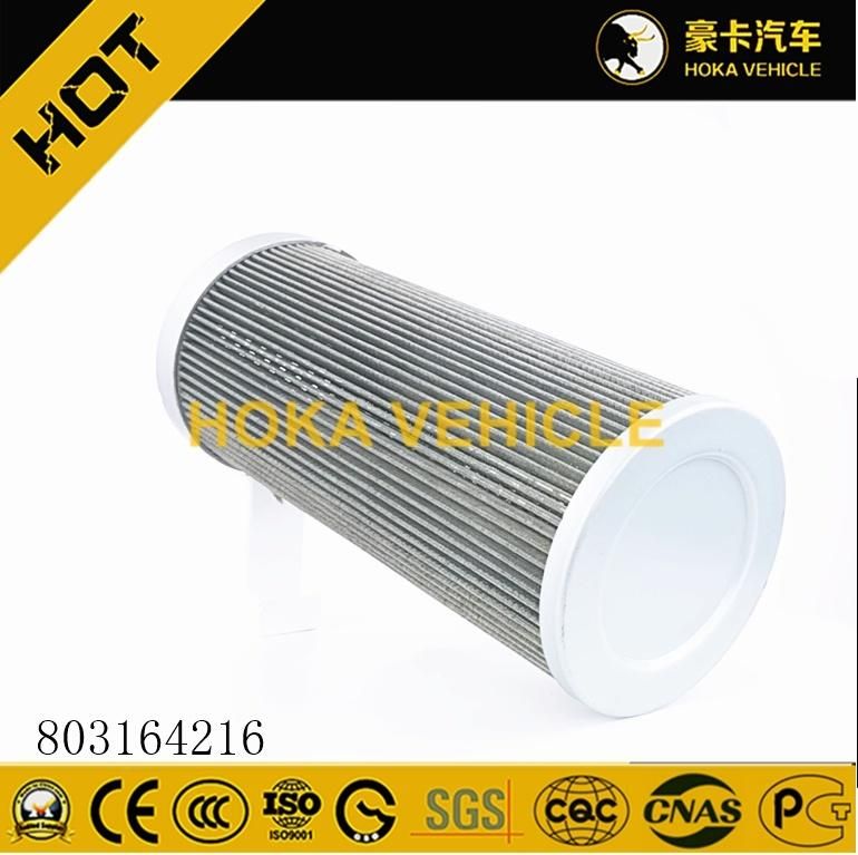 Original and Genuine Spare Parts Hydraulic Oil Filter 803164216 for XCMG Wheel Loader