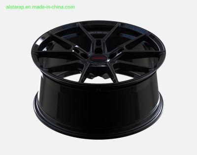 1 Piece Monoblock Forged Alloy Wheel with Gloss Black