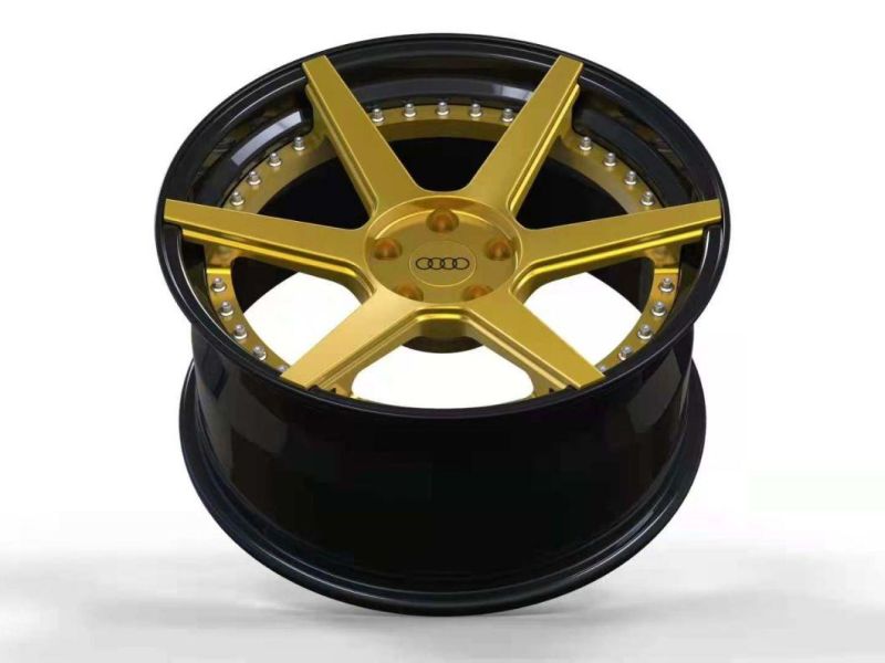 18-28 Inch Customized Forged Aluminum Alloy Wheels 1 Piece Black Machined for Passenger Car