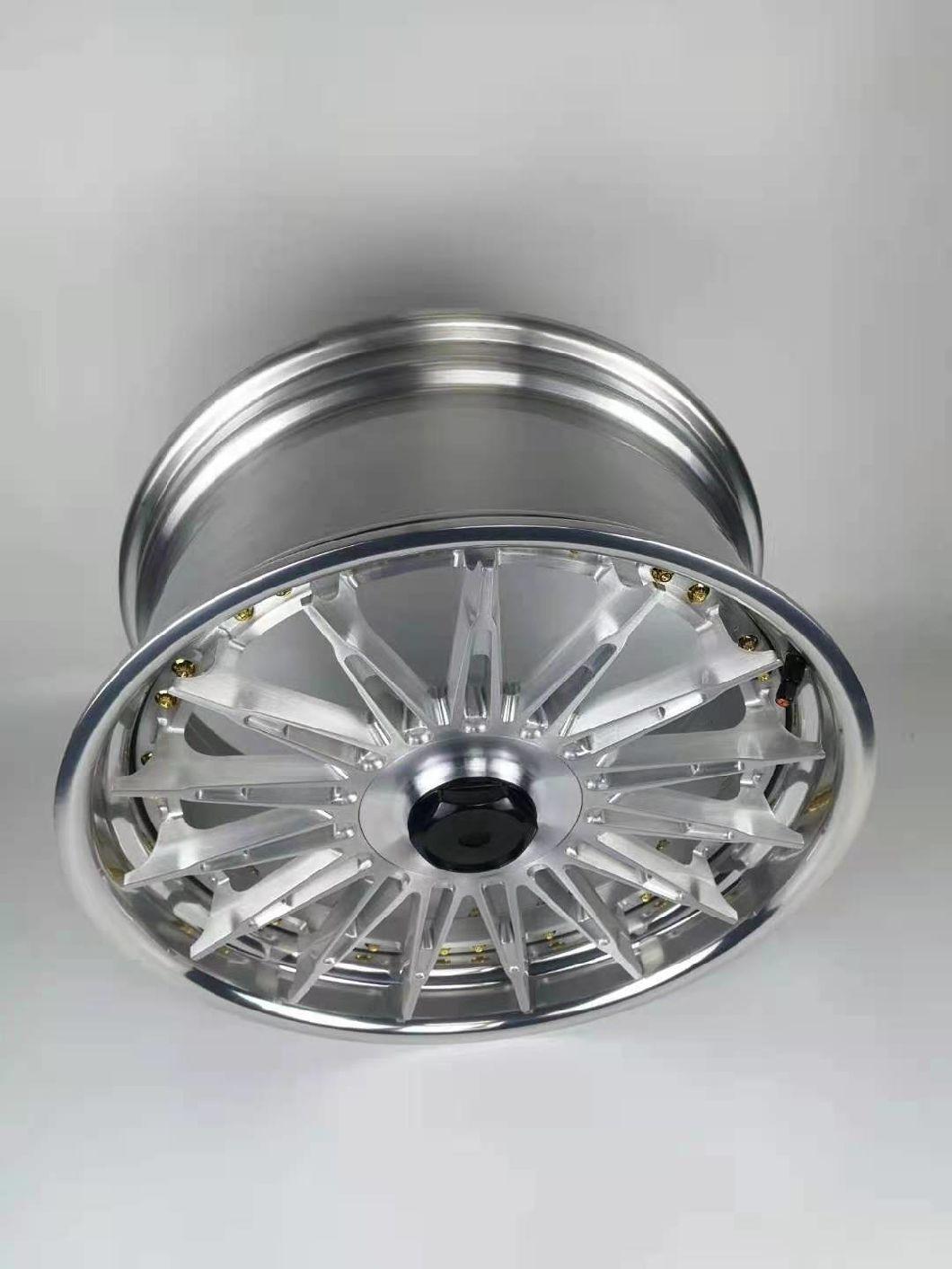 Customized 19 20 Inch 2 Piece Forged Wheels Magnesium Alloy Lightweight Wheels with Concave Deep Lips