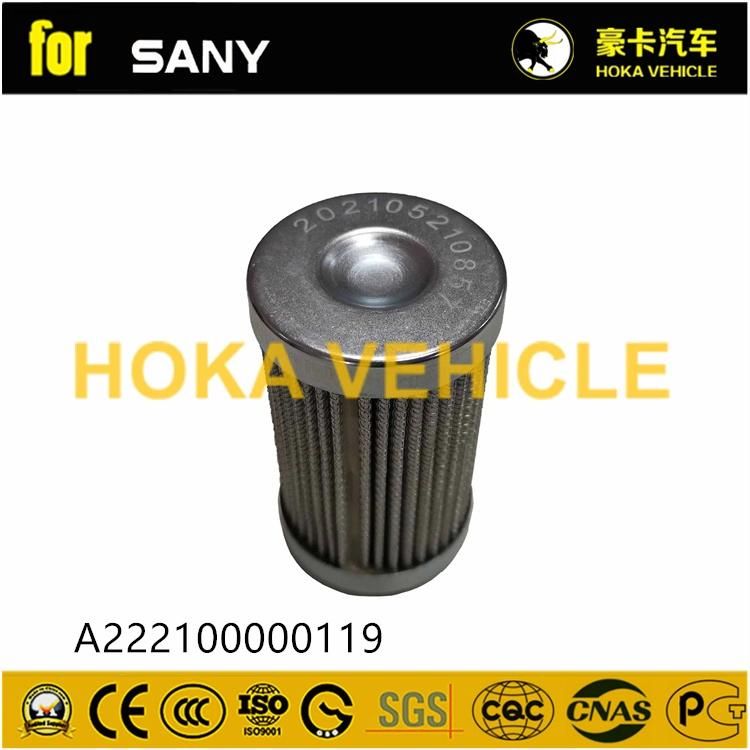 Spare Parts Filter A222100000119 for Sany Construction Machine