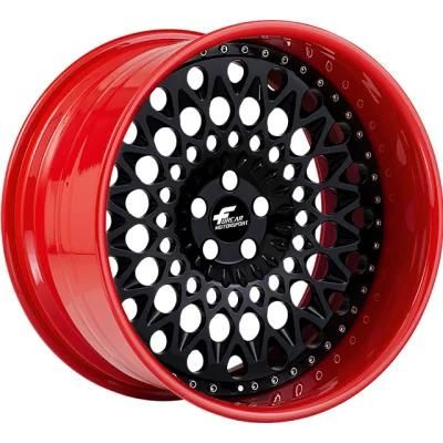 High Quality 2 Pieces Custom Deep Concave Forged Alloy Wheels