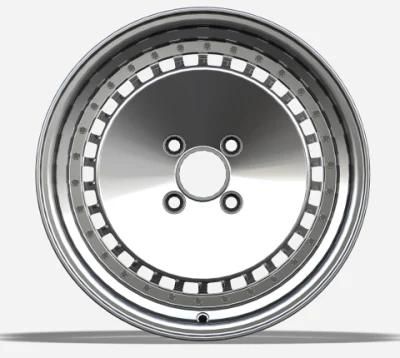 15/16 Inch 4 Hole 100 PCD Professional Manufacturer Alumilum Alloy Wheel Rims for Passenger Car Tires Car Wheel Black Machined
