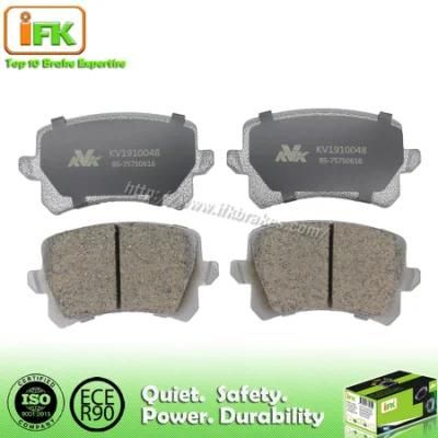 Car Spare Part Low-Metallic Non-Asbestos Ceramic Rear Disc Brake Pad for VW Cc/Passat/Sharantiguan 5n0698451/Gdb1763/D1348