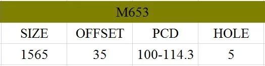M653 JXD Brand Auto Spare Parts Alloy Wheel Rim Aftermarket Car Wheel